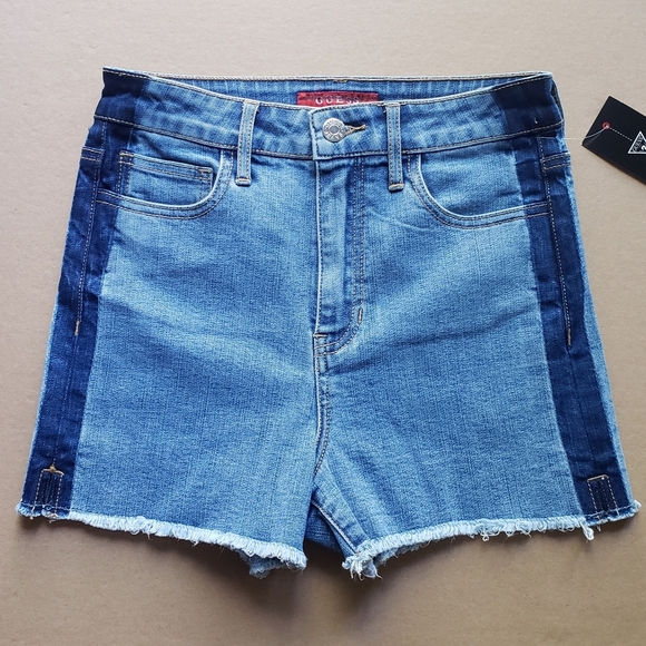 NEW GUESS Tuxedo Stripe Shorts SZ 25 - Picture 1 of 5